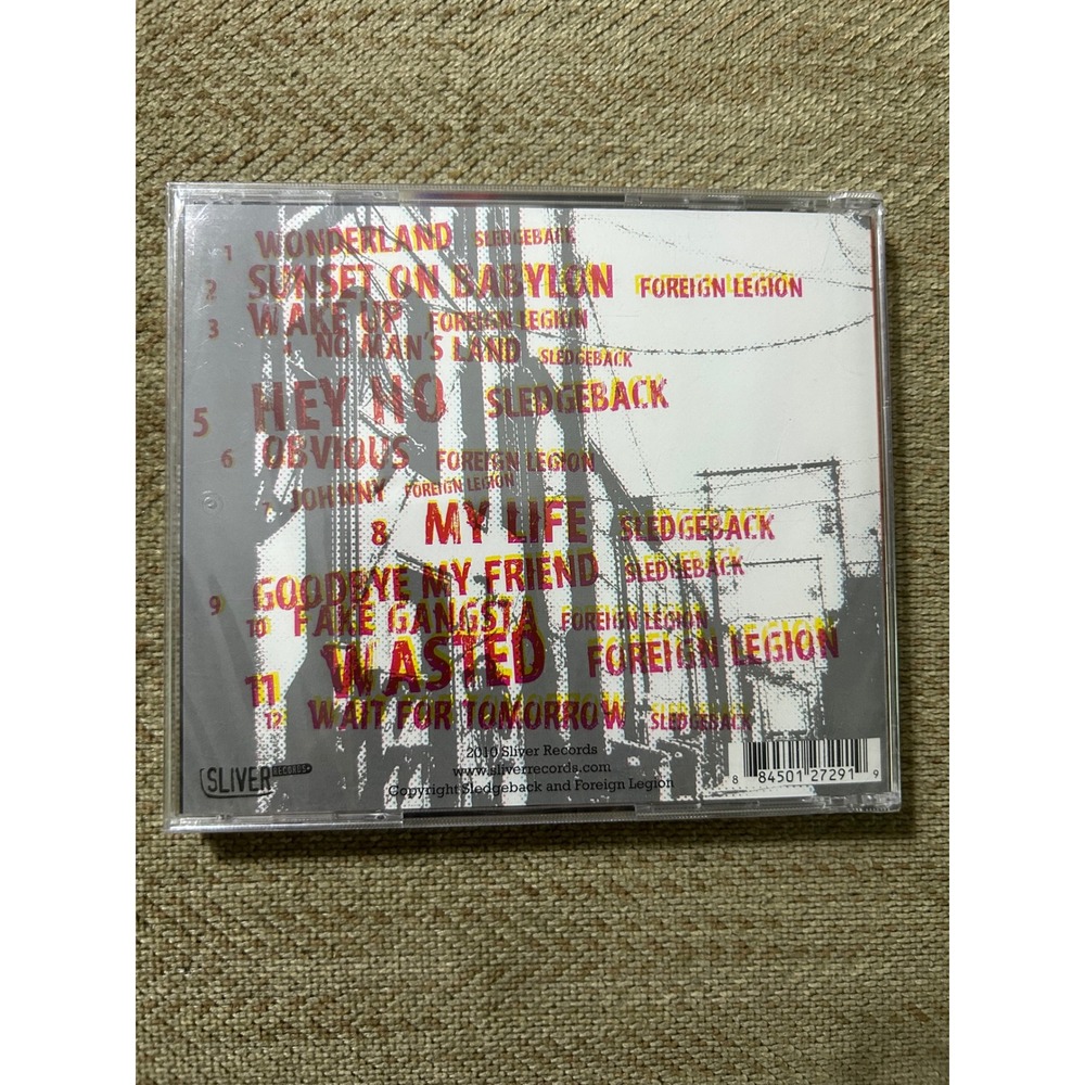 Sledgeback Foreign Legion Reality Bites CD 2010 Sliver Records Punk Rock New